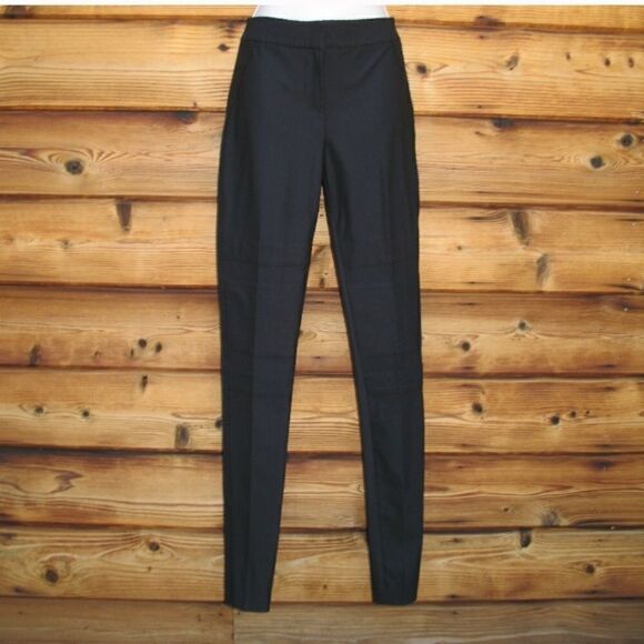 NWOT DVF Diane Von Furstenberg Black Skinny Stretch Pants - Picture 2 of 8